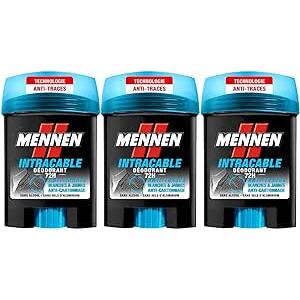 Mennen - Men's Stain-Free Deodorant Stick - 72H - Pack of 3