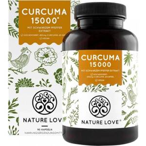 Nature Love Curcuma 15000 kurkuma kivonat, 90 kapszula
