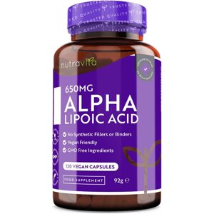 Alfa-liponsav 650 mg, 120 kapszula