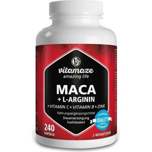 Vitamaze Maca + L-arginin, 240 kapszula