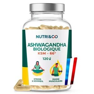 Nutri&Co Organic Ashwagandha Sleep Stress and Muscle, 120 kapszula