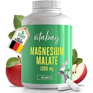 Magnézium-malát 1000 mg - 180 vegán tabletta