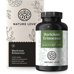 NATURE LOVE® Hericium Erinaceus - 180 kapszula