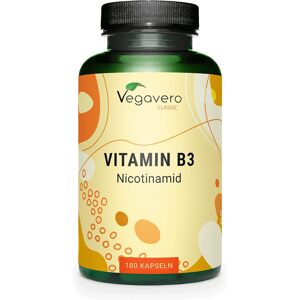 Vegavero B3-vitamin Nikotinamid, 180 kapszula
