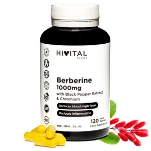 Hivital foods Berberine 1000 mg, 120 kapszula