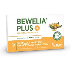 Tömjénkapszula a Bewelia Plus-tól 600 mg és 250 mg AKBA-val, 60 kapszula