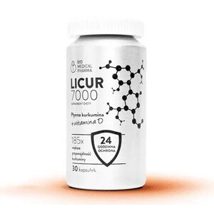Bio Medical Pharma Licur 7000 - Kurkuma kapszula és D-vitamin, 30 kapszula