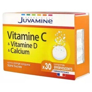 Juvamine C-vitamin D-vitamin Kalcium, 30 pezsgőtabletta