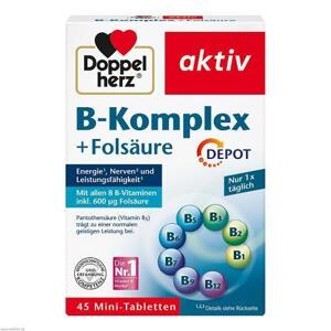 DOPPELHERZ B-Complex+Folsav, 45 mini tabletta