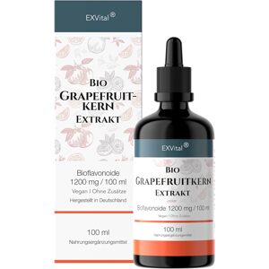 EXVital Organikus grapefruitmag-kivonat, 1200 mg bioflavonoidok 100 ml-enként
