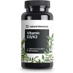 Natural Elements Vitamin D3 + K2 180 tabletták