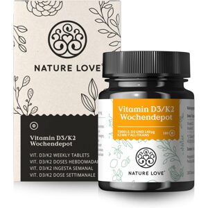 Nature Love vitamin D3/K2 Wochendepot  180 tabletta