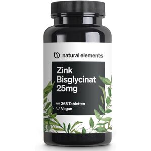 natural elements Zink Bisglycinat 25 mg - 365 tabletta