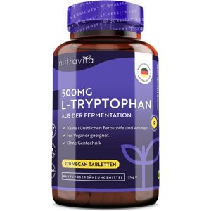 Nutravita L-triptofán 500 mg, 270 vegán tabletta