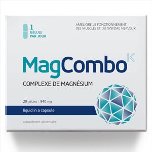 MagCombo – Tiszta magnézium koncentrátum, 20 kapszula