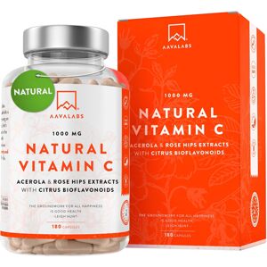 AAVALABS Natural High Strength C vitamin 1000mg -180 C vitamin tabletta