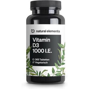 natural elements Vitamin D3 1000 I.E. 365 tabletta