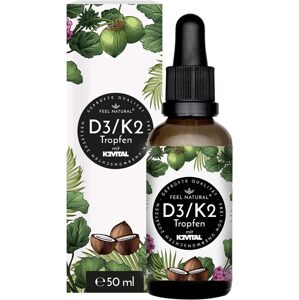 Feel Natural D3/K2-vitamin csepp (50 ml) - 1000IE D3-vitamin