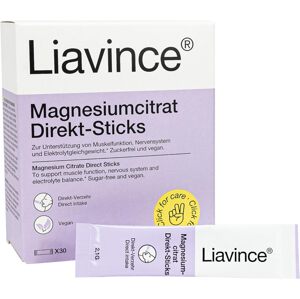Liavince Magnézium-citrát közvetlen rudak, 30 rúd 187,5 mg