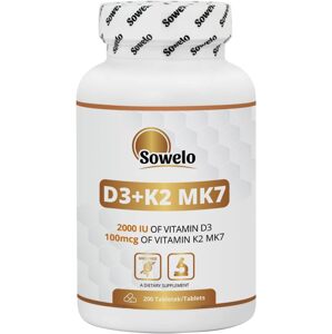 Sowelo - Természetes D3 + K2 MK7 200 kapszula