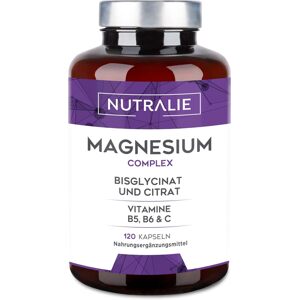 Nutralie Magnézium és B5, B6 és C-vitamin, 120 kapszula