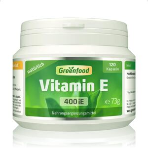 Greenfood E-vitamin, 400 iE ,120 lágy kapszula
