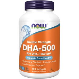 NOW Supplements, DHA-500, 180 lágy kapszula