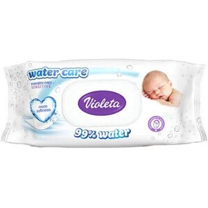 Violeta popsitörlő water care, szülöttek részére 99% vízzel műanyag mentes csomagolásban 56 db