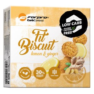 Forpro fit biscuit citromos-gyömbéres keksz édesítőszerrel 50 g