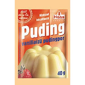 Haas natural pudingpor vanília 40 g