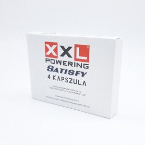 XXL powering Satisfy - erős, étrend-kiegészítő kapszula férfiaknak (4db)